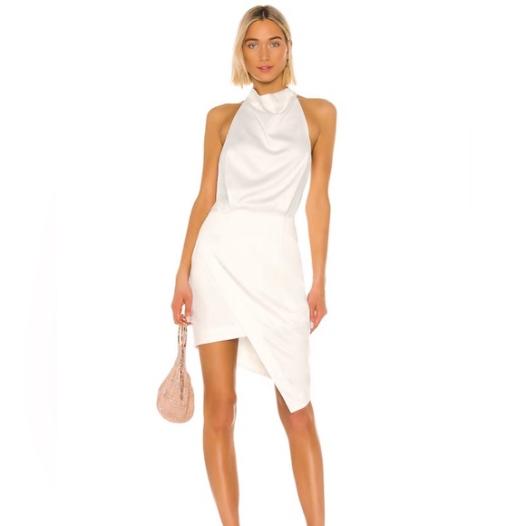 ELLIATT - NWT - Size M - White Crepe mini dress - Picture 1 of 3